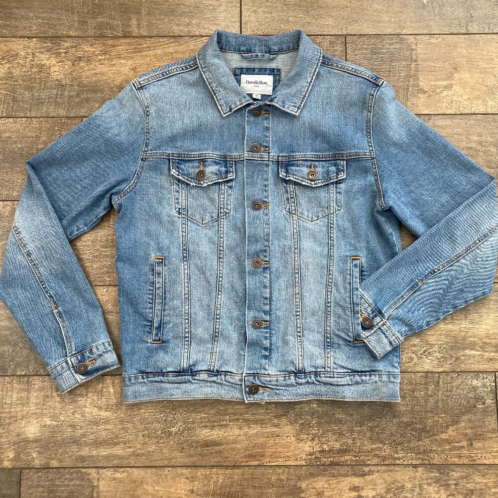Goodfellow & Co. Medium / Light Wash Denim Trucker Jacket